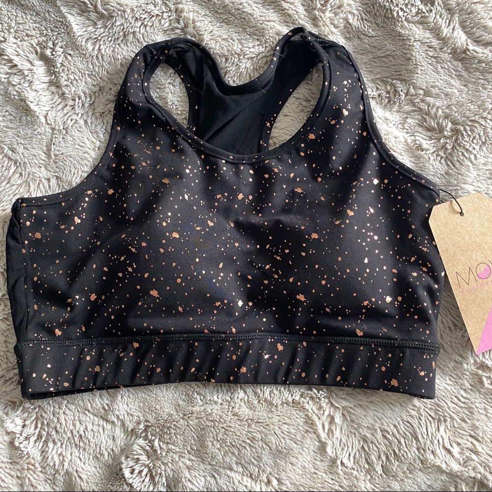 Metallic Speckled Sports Bra
